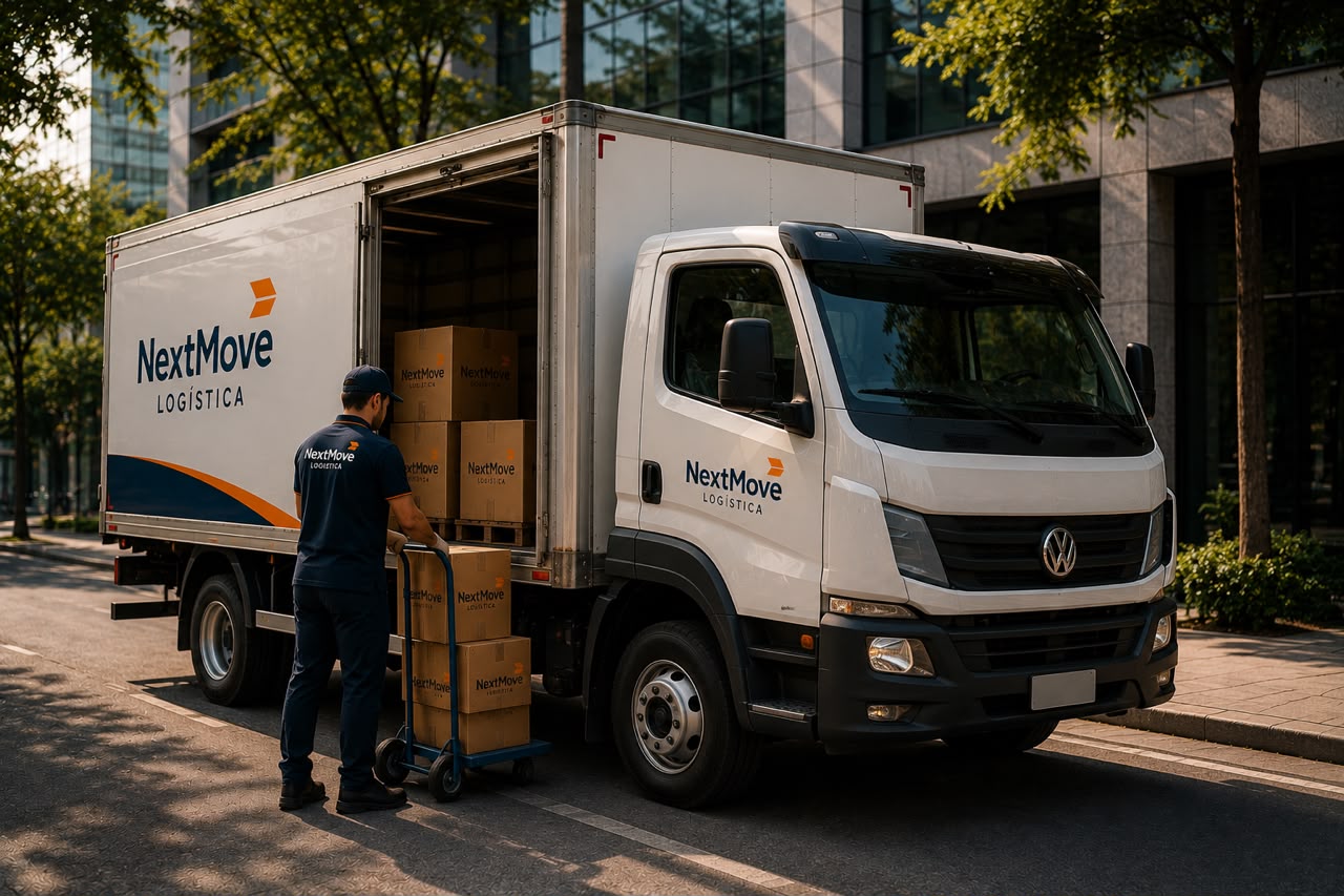 Caminhão da NextMove Logística